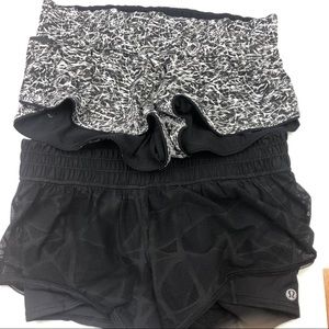 Lululemon women’s lot of 2 pairs of shorts size 6